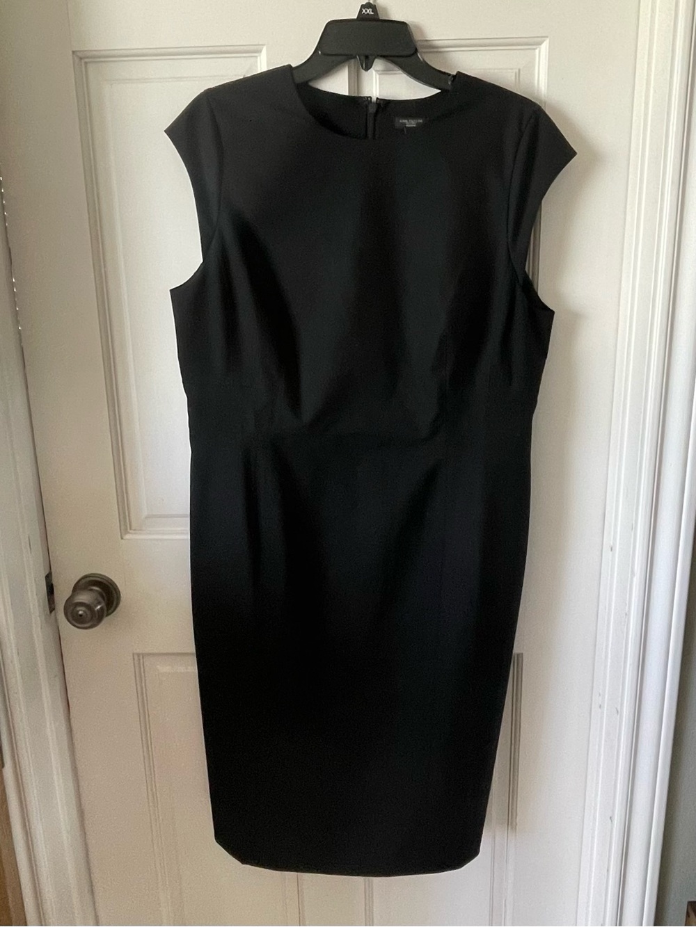 Ann Taylor Black Midi Sheath Dress